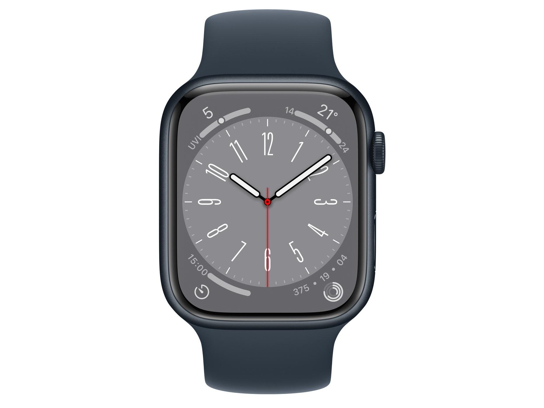 Apple（苹果） Apple Watch Series 8 单圈表带 41mmGPS 午夜色铝合金表壳 暖阳黄