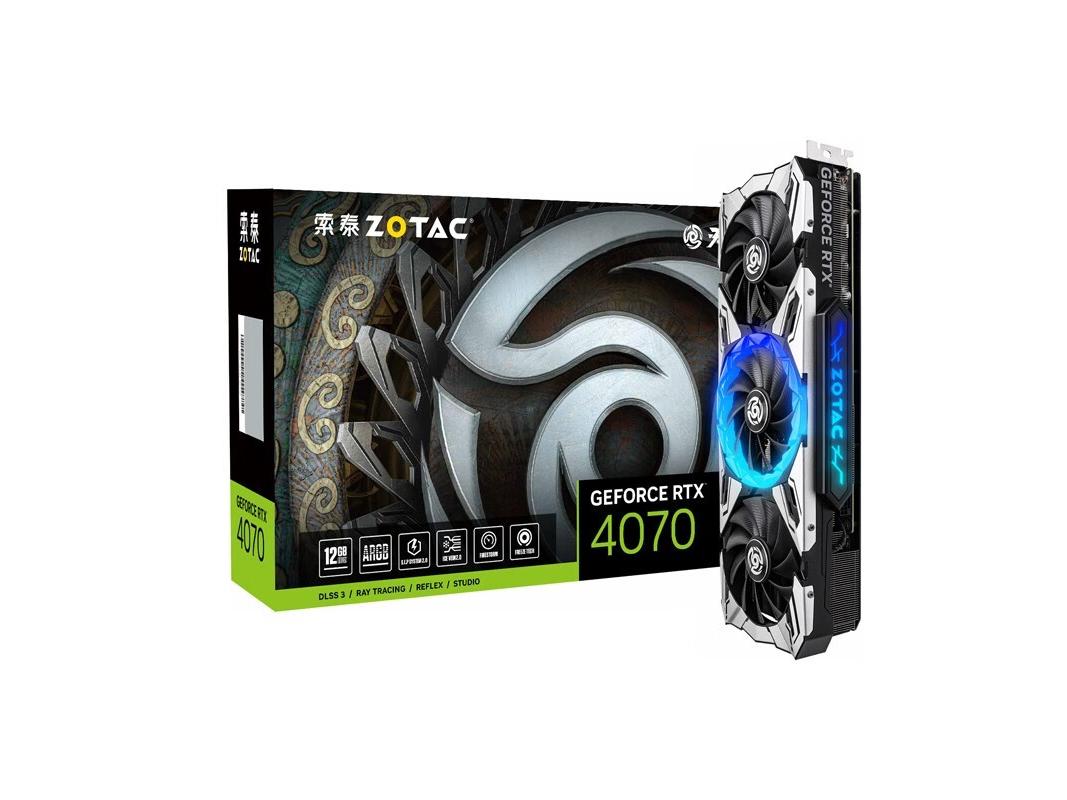ZOTAC（索泰） RTX 4070 GeForce RTX 4070-12GB 天启 OC