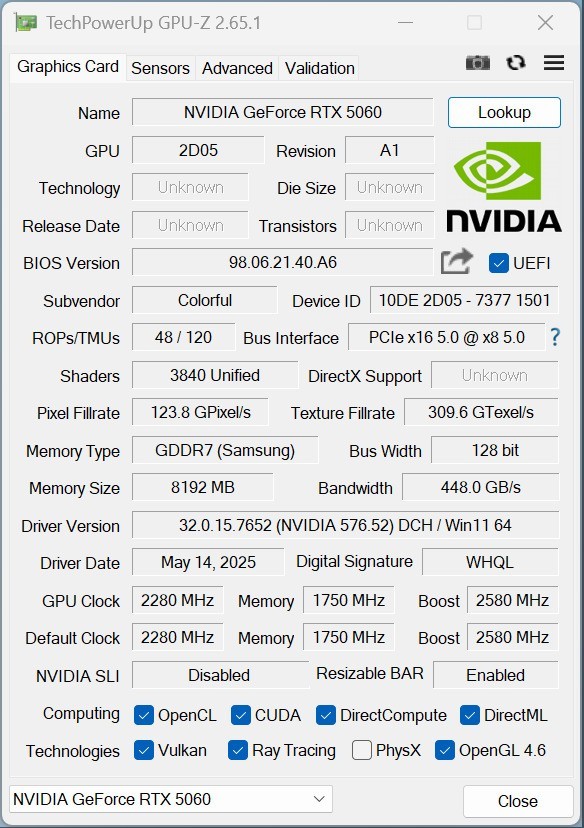 iGame GeForce RTX 5060 Ultra W OCԿ ը1080p 200֡