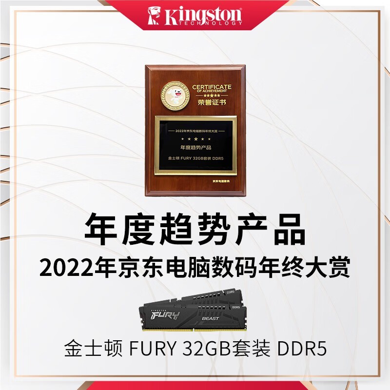 ޡʿ FURY 32GB DDR5 ڴ769Ԫ