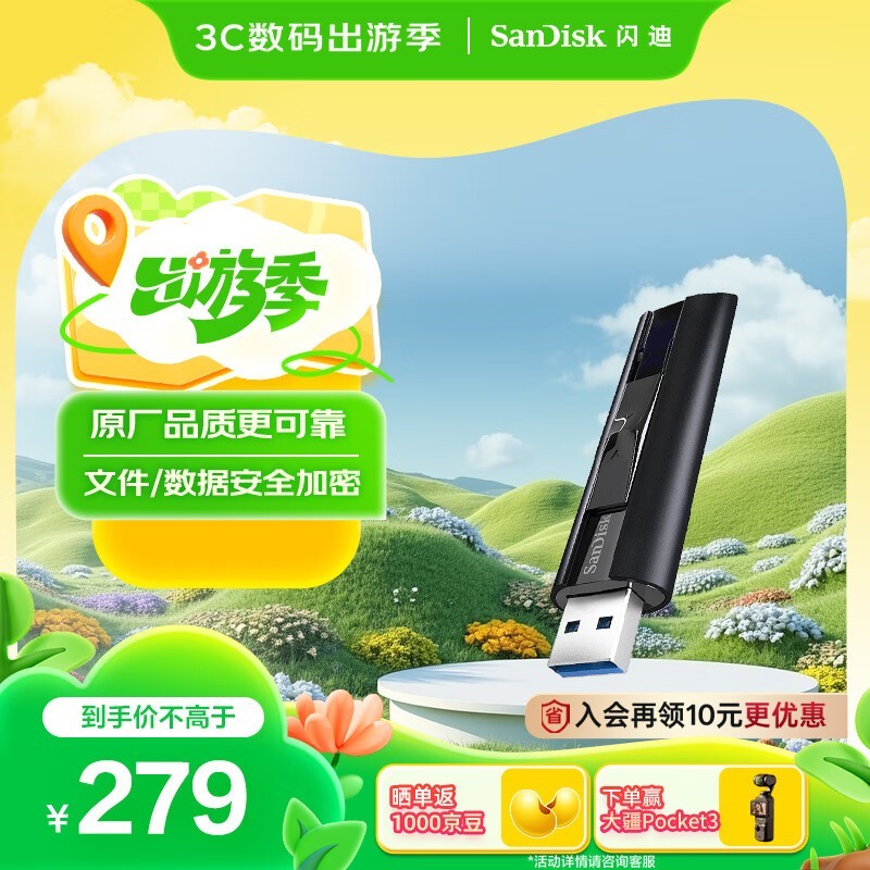 SanDiskCZ880 256GB U̾Żݼ269Ԫ