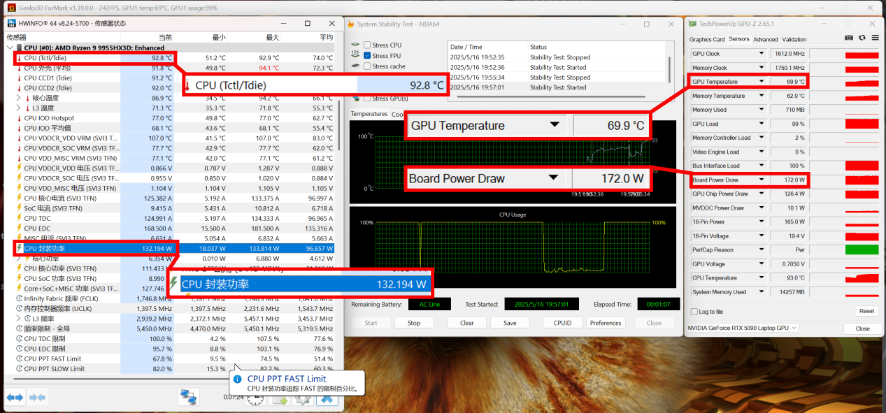 ˮ��ӳ�9955HX3D�ж��ͣ�ǧ֡��Ϸ����е��������16 Ultra����