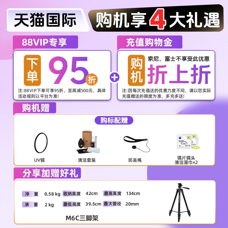 满1件打9.5折、立减1680元 索尼 E 35mm F1.8镜头