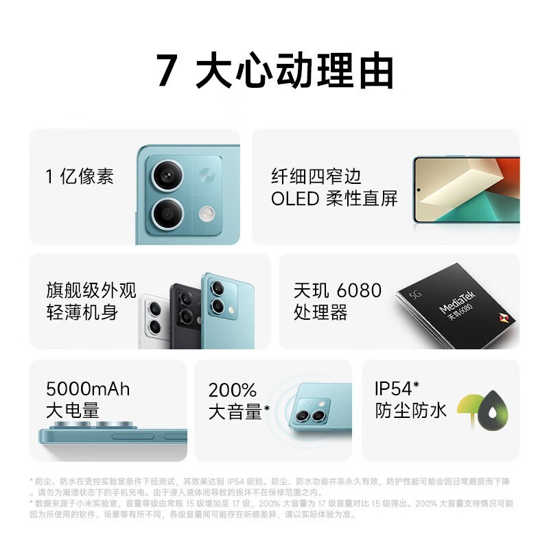 红米 Note 13 5G手机到手价1039元!