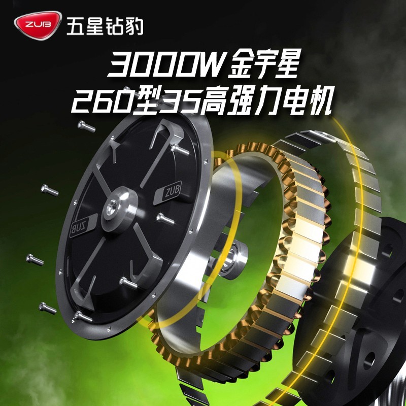 五星钻豹X2电动摩托车72V35A长续航高速电摩