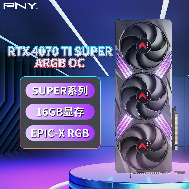 PNY GeForce RTX 4070 Ti SUPER 16GB VERTO ARGB OC