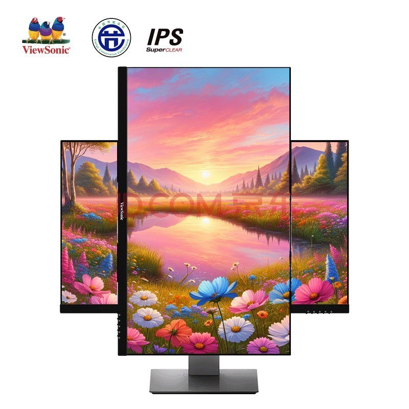 优派（ViewSonic）优派27英寸2K电脑显示器 IPS 10Bit 升级旋转 设计家用办公液晶显示屏幕 黑色