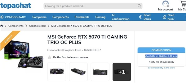 RTX 5070 TiԿʱ䶨ˣ