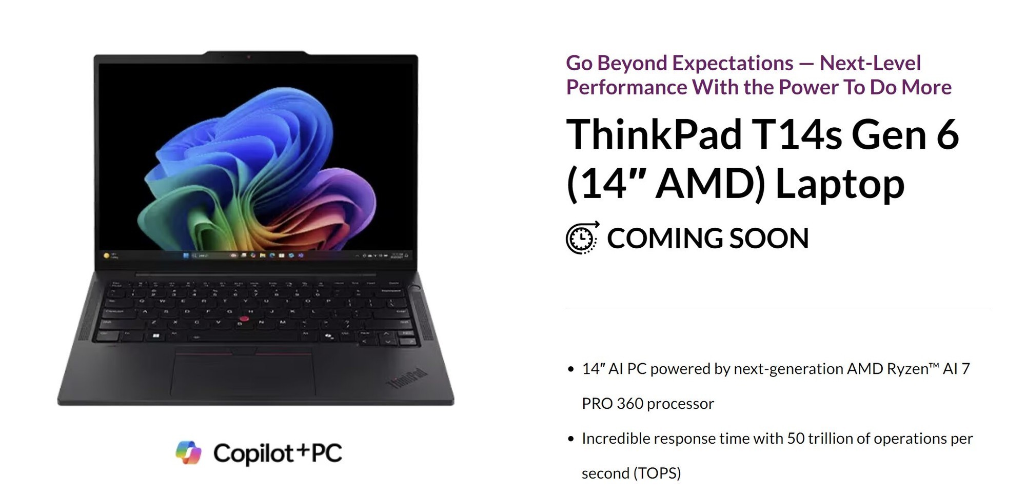 联想ThinkPad T14s Gen 6 AMD版笔记本现身，首款被曝光锐龙AI PRO 300终端