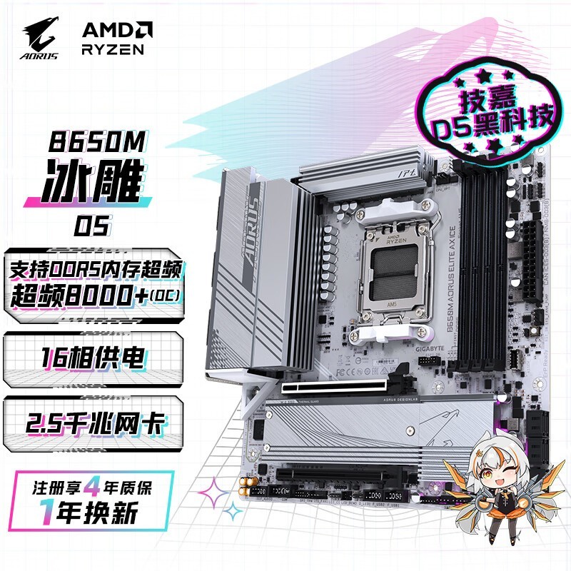 B650M AORUS ELITE AX ICEؼ۽1242Ԫ