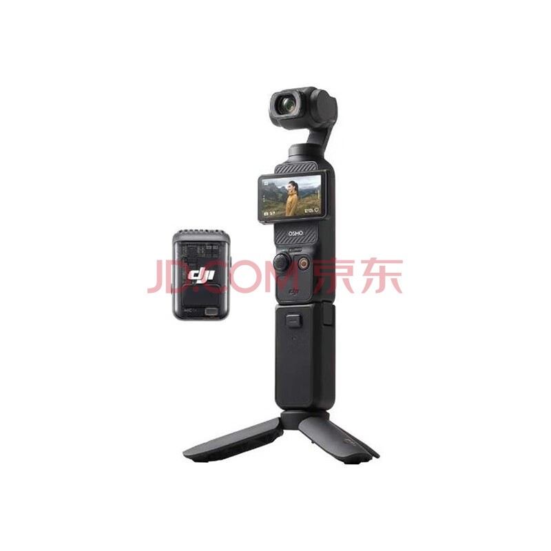 dji【日本直邮】DJI 运动相机 Vlog用相机 高速对焦 英寸CMOS传感器 120fps 一英寸口袋云台相机 创作者套装