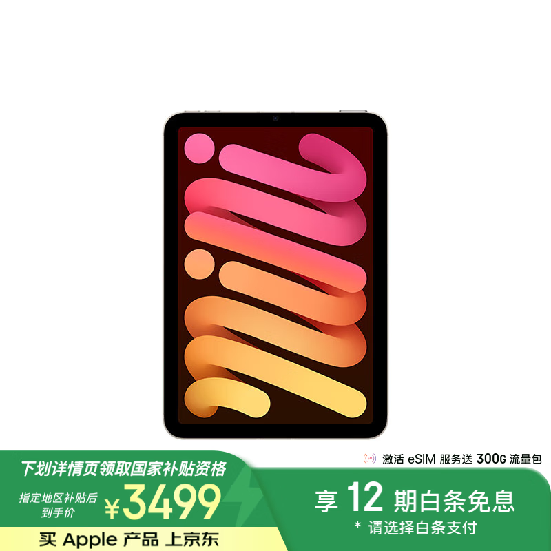 全新苹果iPad mini 7 2024款星光色平板电脑促销