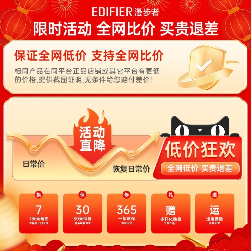 漫步者 D12无线家用低音炮木质蓝牙音响多媒体5.0