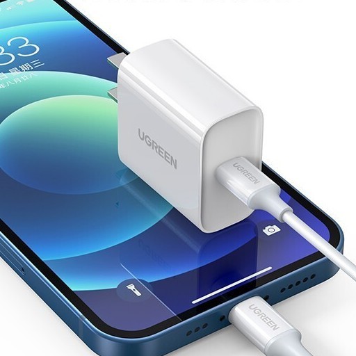 绿联 CD127 手机充电器 Type-C 20W 适用苹果15/16/17/安卓1米双C快充数据线