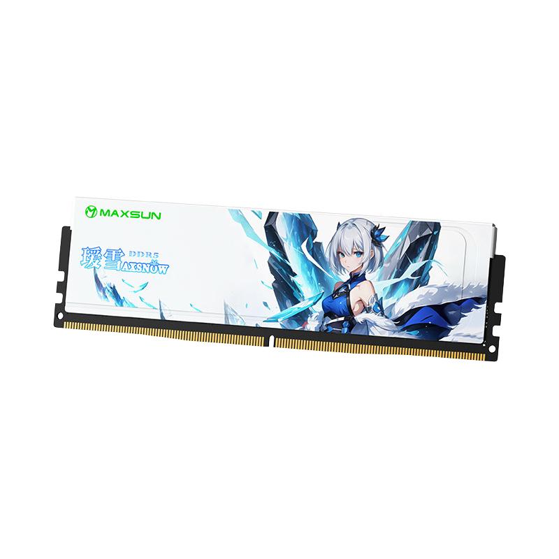 铭瑄 瑷雪DDR5 16G 32G内存条电脑二次元D5机甲暴风6000 5600 6400