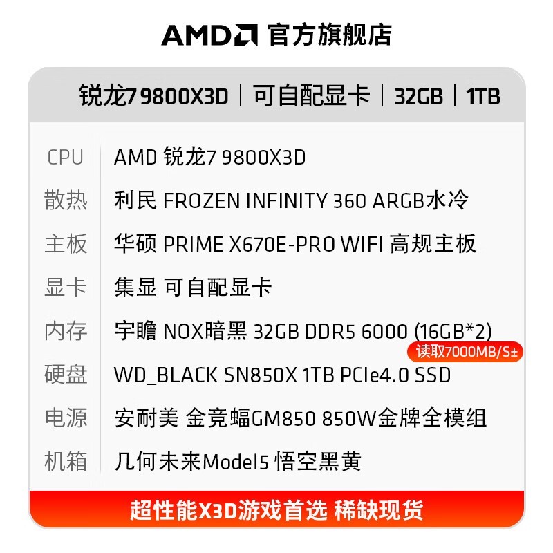 AMDR7-9800X3DϷ̨ʽʱػ