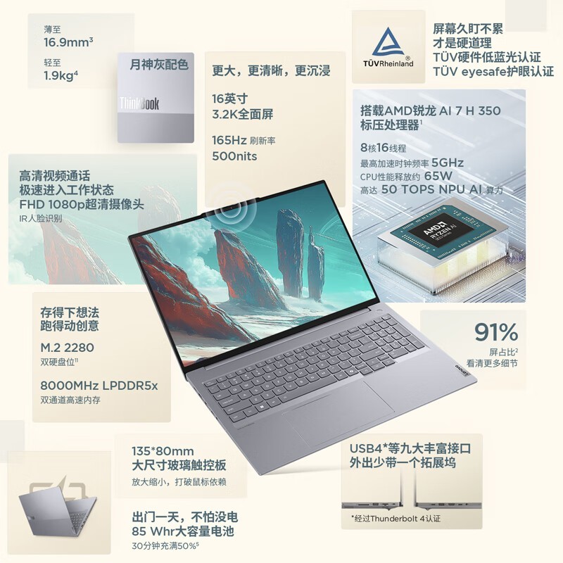 ThinkPad ThinkBook16+ֱ��������5199Ԫ