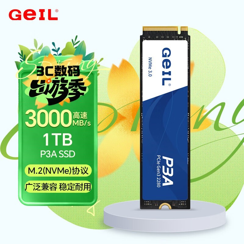 GeIL P3A 1TB NVMe��̬Ӳ��ֱ��80Ԫ