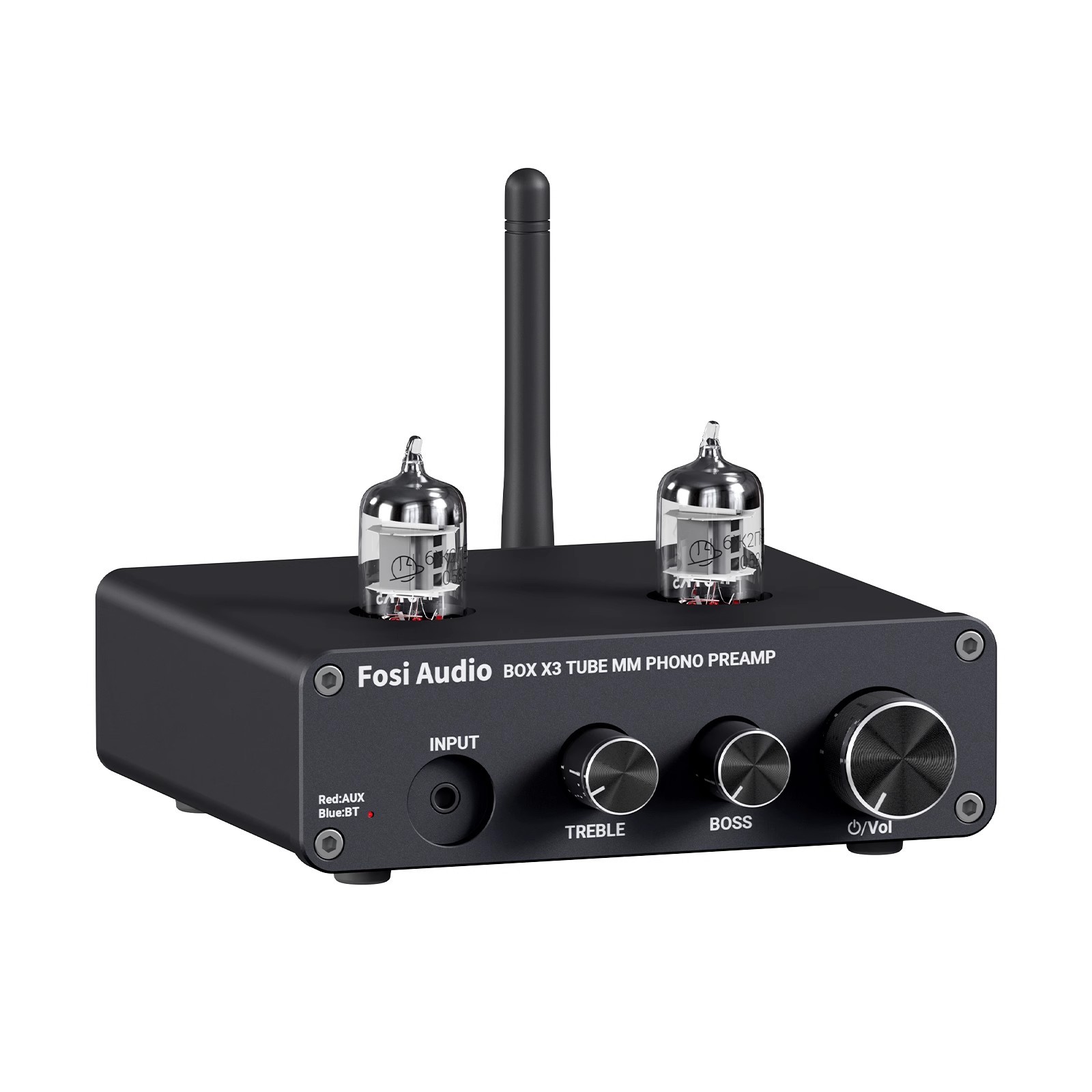 弗西音频 Fosi Audio FosiAudio BOX X3蓝牙唱机电子管前置放大器家用高保真便携前级