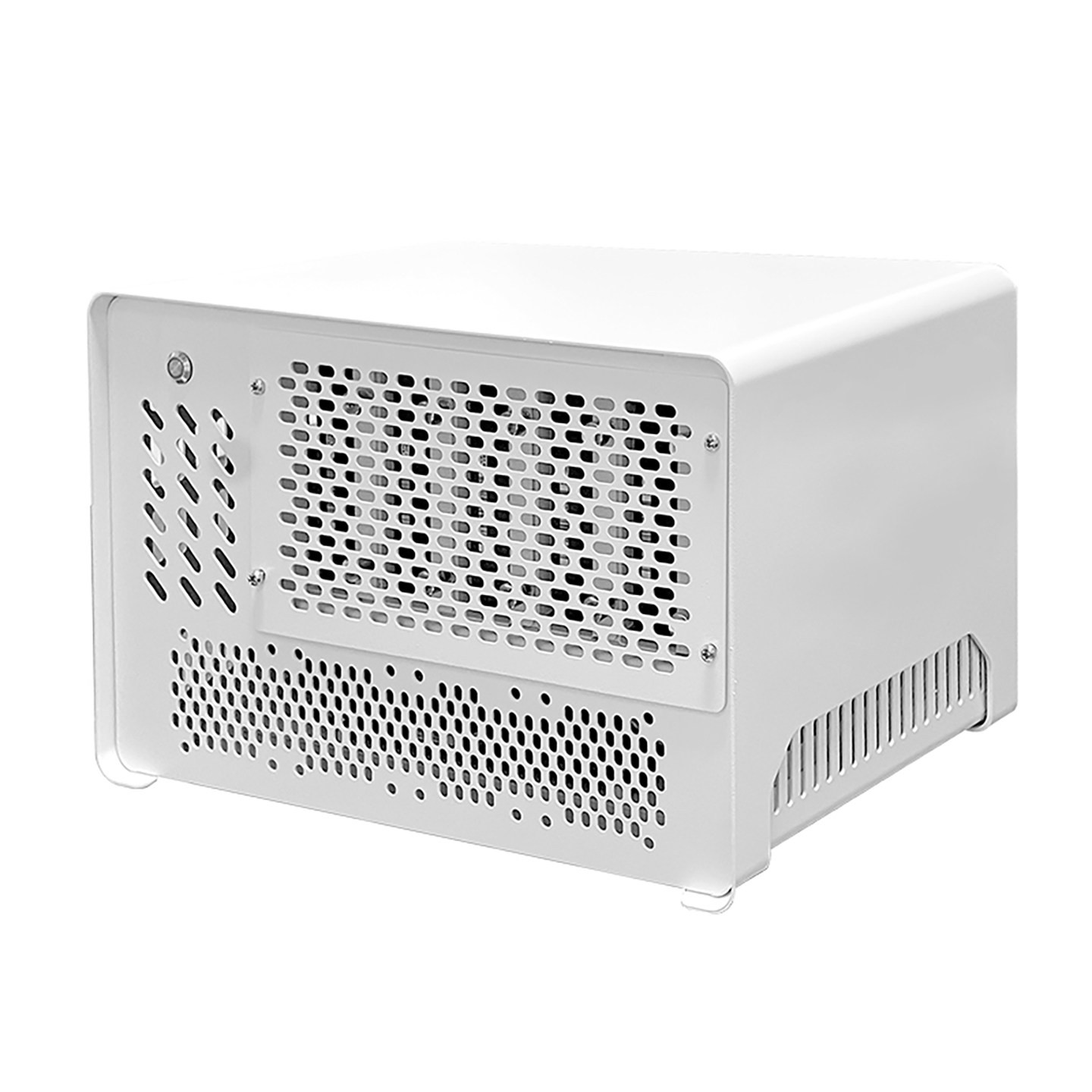 巧美 小旋风5盘位NAS机箱服务器电脑台式文件存储小1u电源itx主板