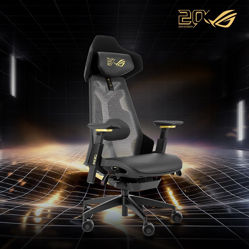 ROG 银翼20周年版人体工学电竞椅电脑升降座椅家用游戏椅子扶手