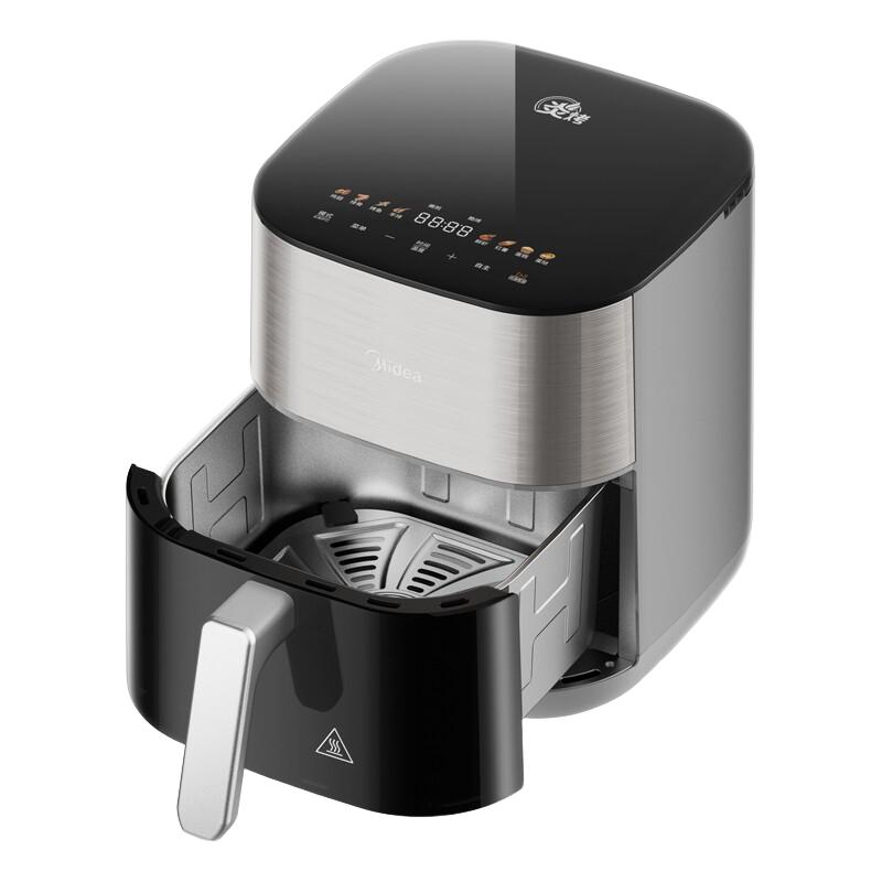 美的 KZC6054PRO 0涂层不锈钢空气炸锅 6L