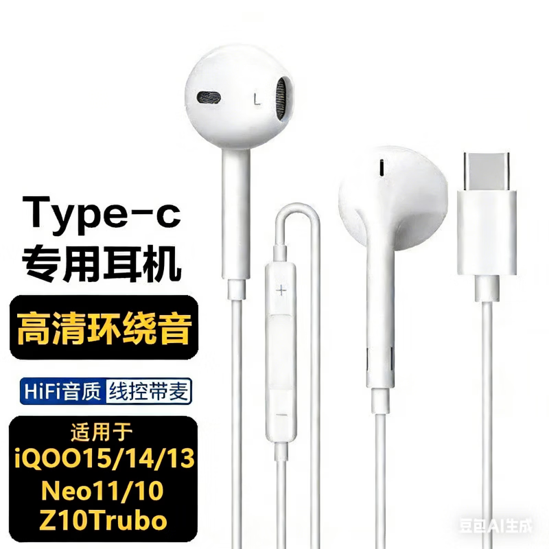 白狗耳机适配多机型,京东到手仅19元