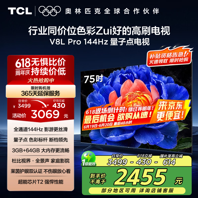 TCL 75V8L Proʱһݣ