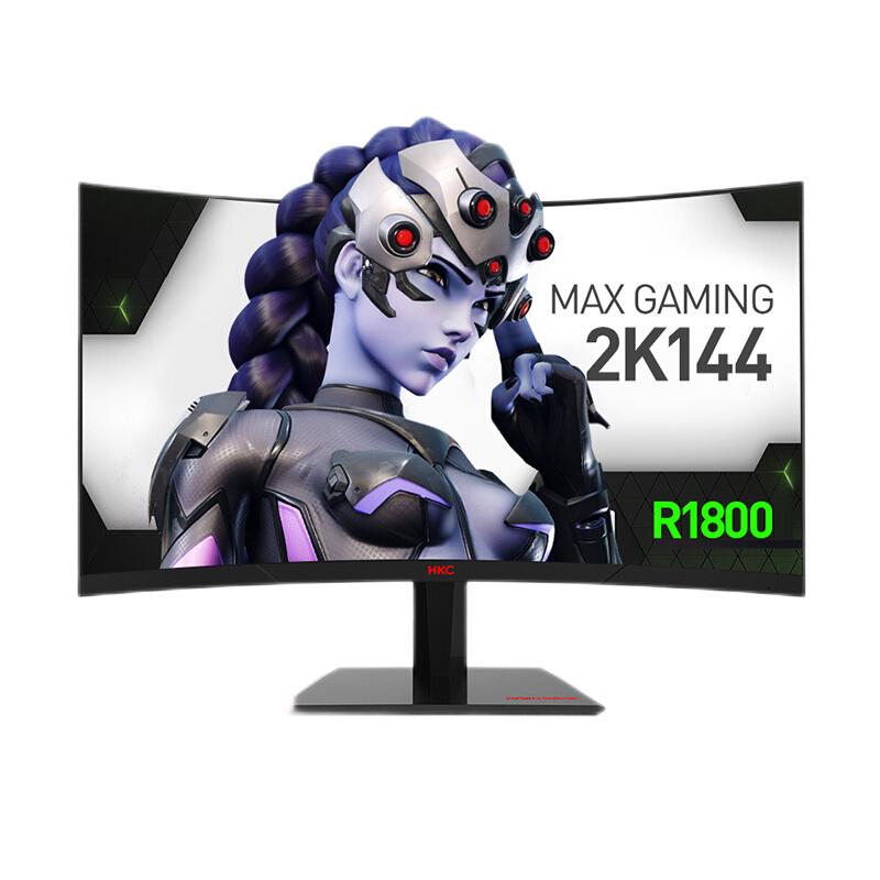 HKC 32英寸2K曲面180HZ电竞显示器144电脑高清SG32QC大屏幕GX329Q