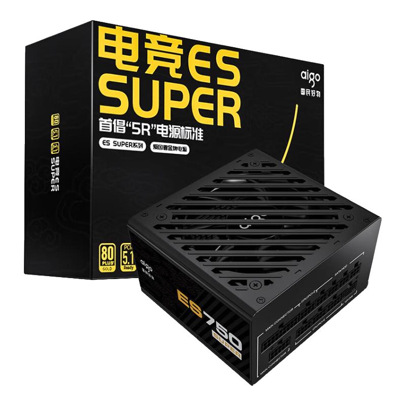 爱国者 电竞ES SUPER 750W 金牌全模组 ATX3.1/全日系电容/ECO智能启停/PCIE5.1