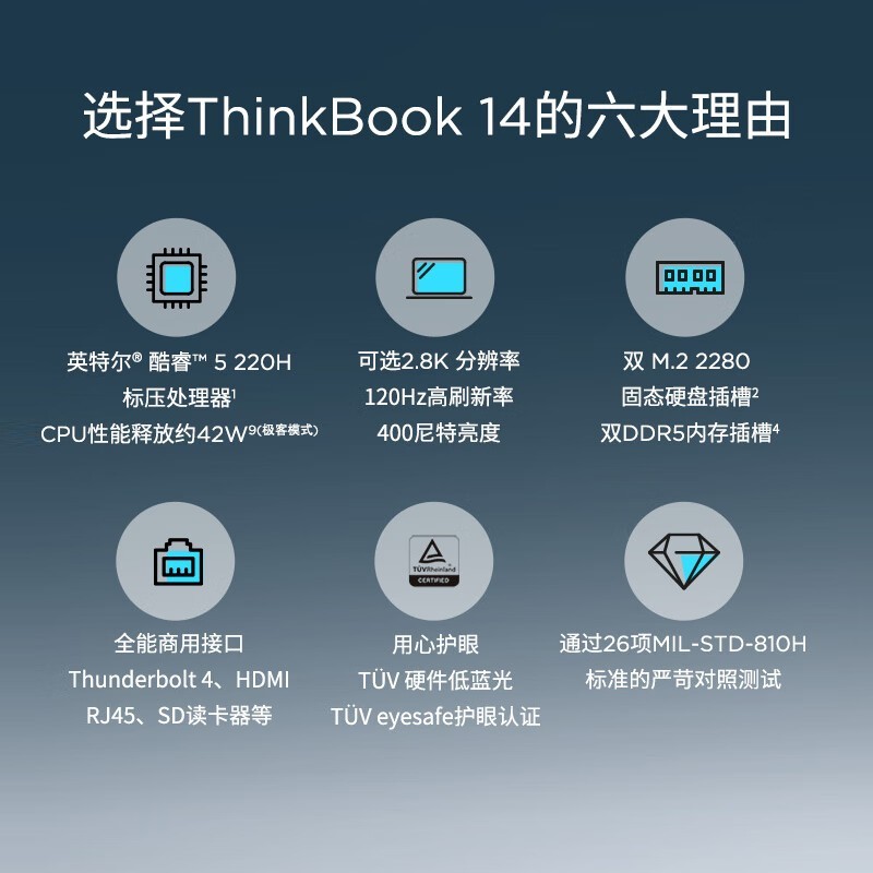 ThinkBook 14轻薄本3660元抢购
