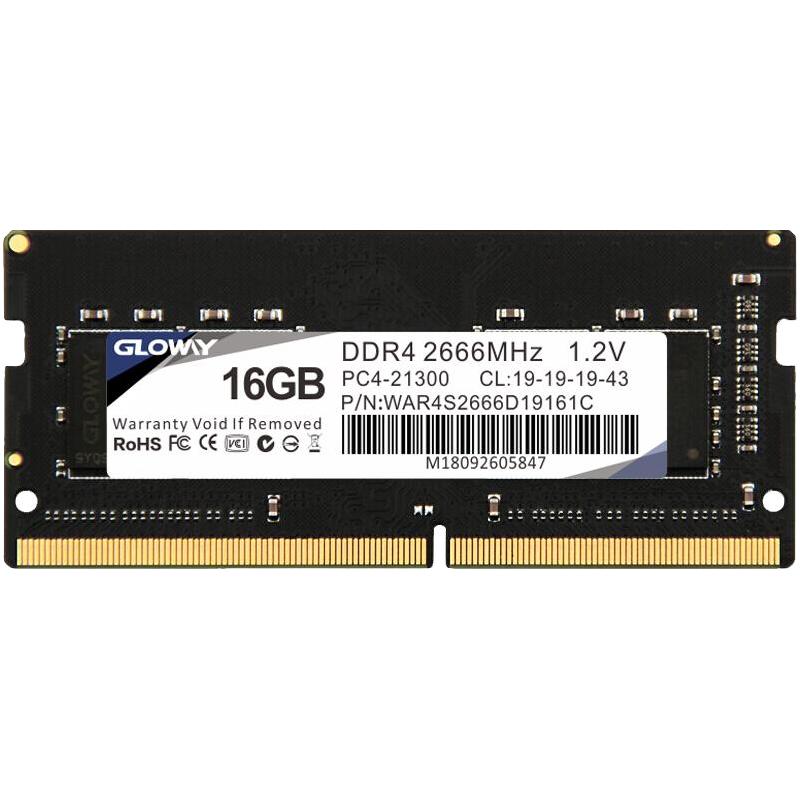 光威 战将 DDR4 3200MHz 笔记本内存 普条
