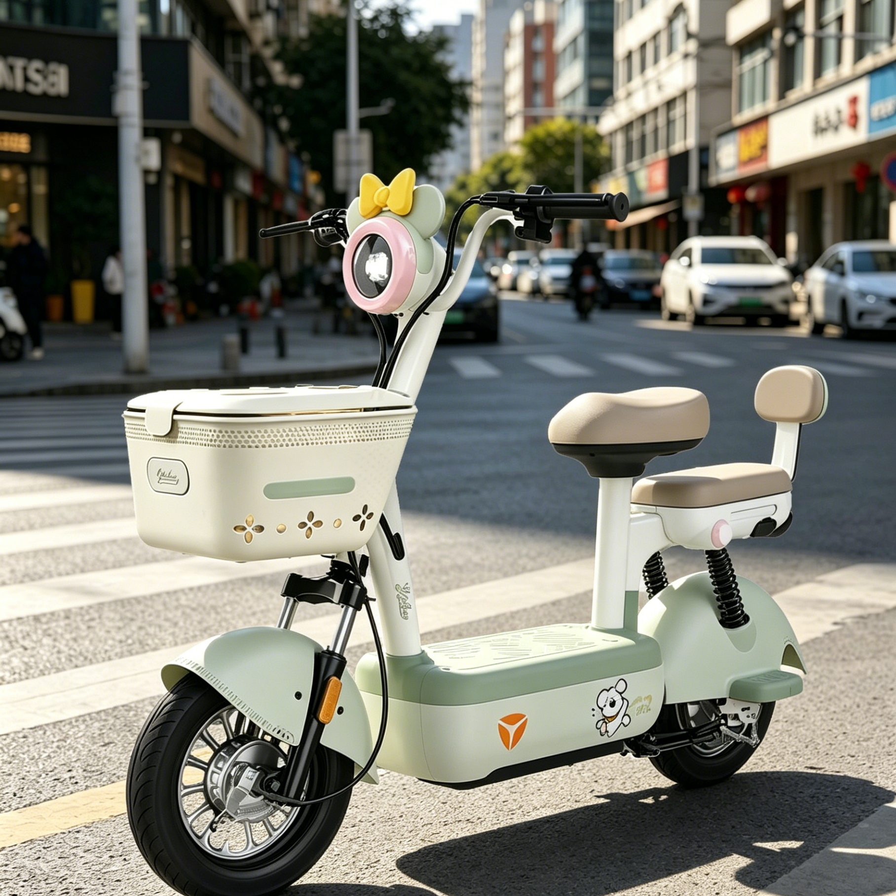 雅迪 电动车雅迪C09二代电动自行车新国标智能可上牌日代步电瓶车