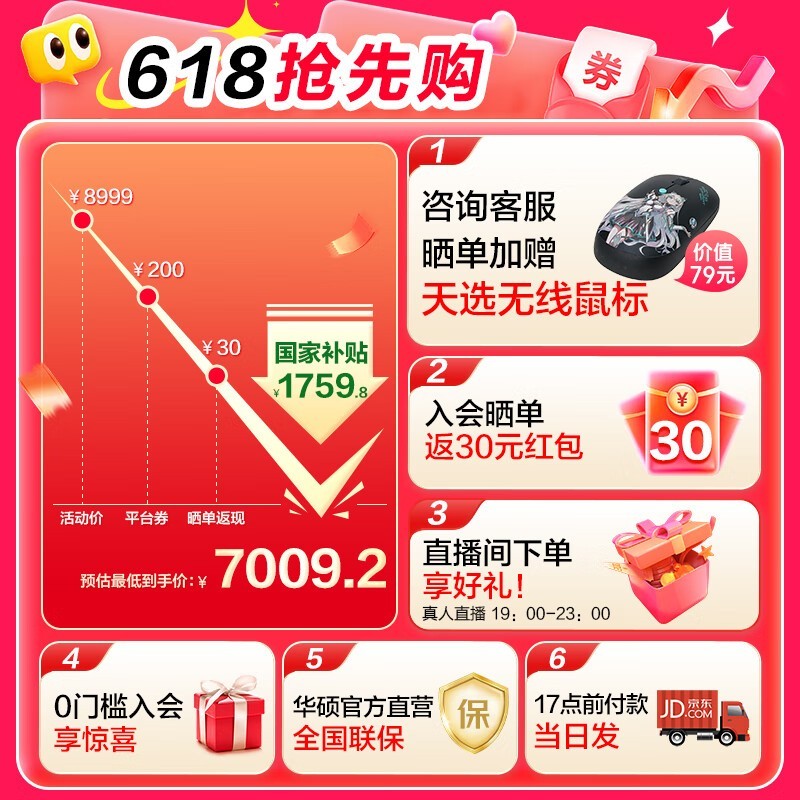 ��˶��ѡ6 Pro�����ʱ�ػ�7039Ԫ