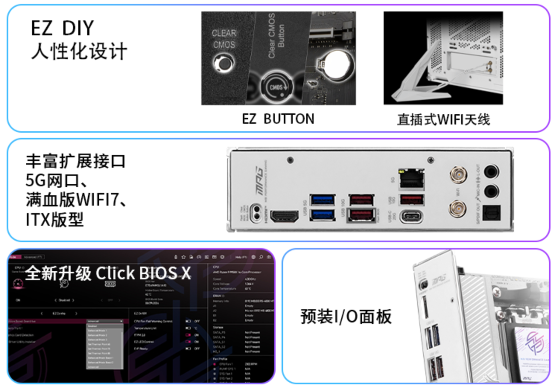 ΢ǷAMD׿ITXMPG B850I EDGE TI WIFI 