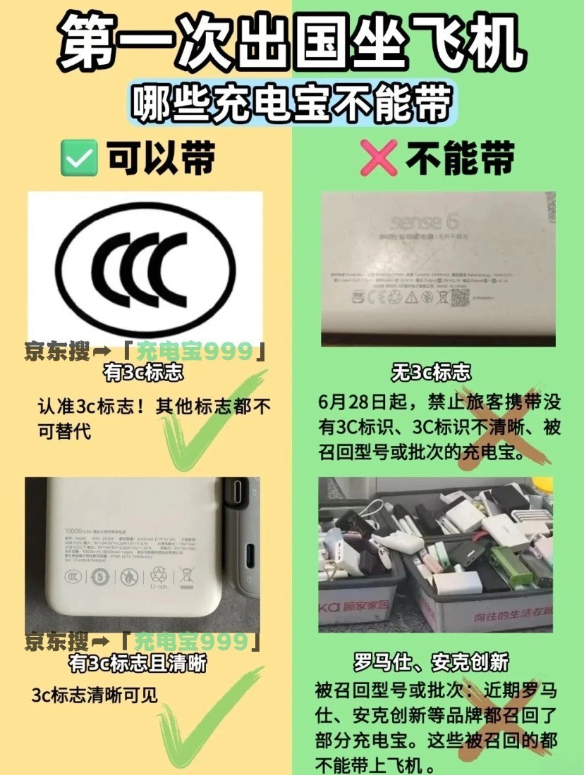 充电宝3c认证可上飞机的，3c安全认证充电宝怎么选？这份清单给你