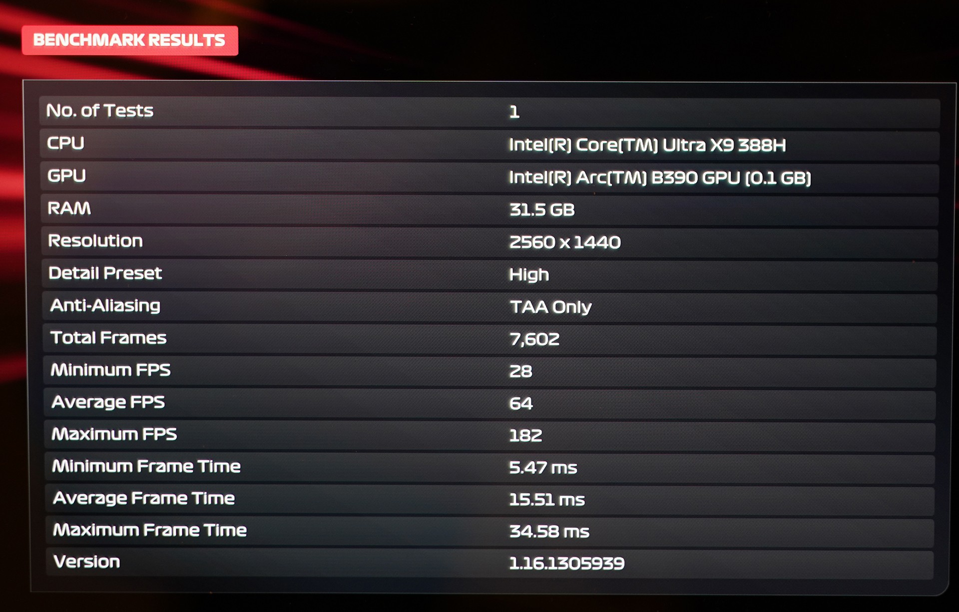 英特尔锐炫B390游戏实测 相当惊艳的游戏体验