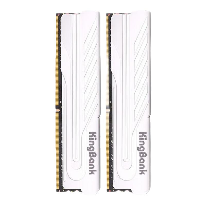 金百达 银爵系列 DDR4 3200MHz 台式机内存 马甲条 银色 16GB 8GBx2 CL16