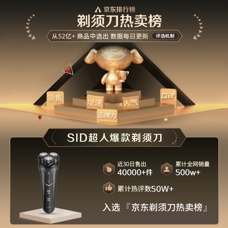 超人RS7325剃须刀42.21元抢