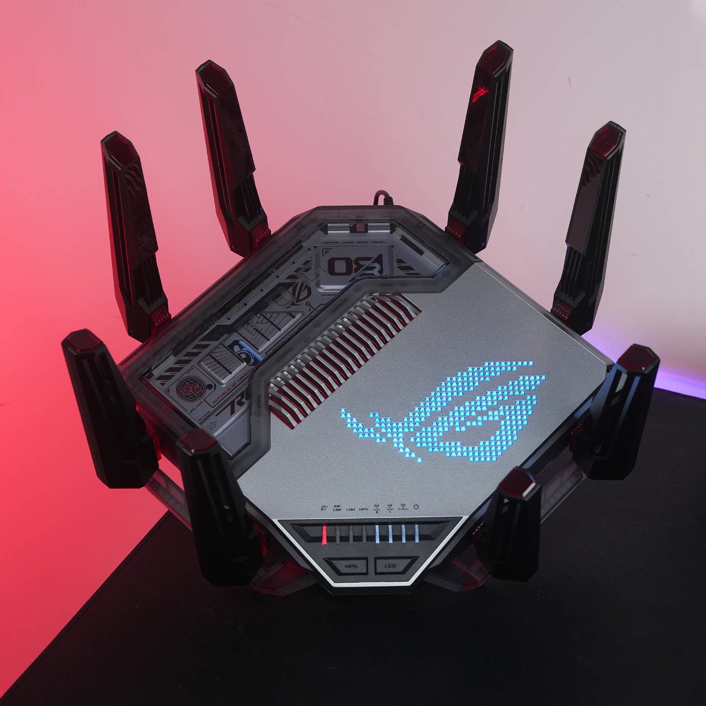 华硕 ROG八爪鱼8 电竞Ai无线三频路由器 双万兆口+四个2.5G口 Aimesh随心组网无死角全覆盖 划时代新品