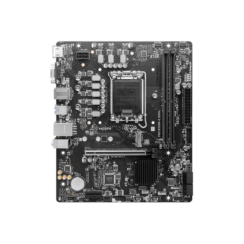 微星 PRO B760M-E DDR4台式电脑主机游戏主板套装1700针脚