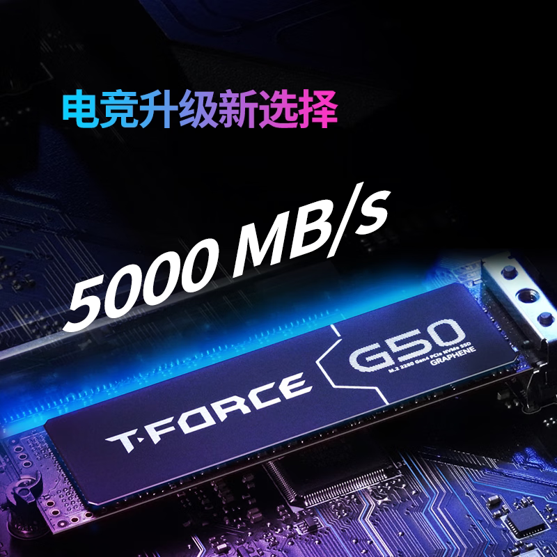 十铨 G50 SSD固态硬盘1TB 2T M.2 NVMe PCIe4.0 2280 读速5000MB/s