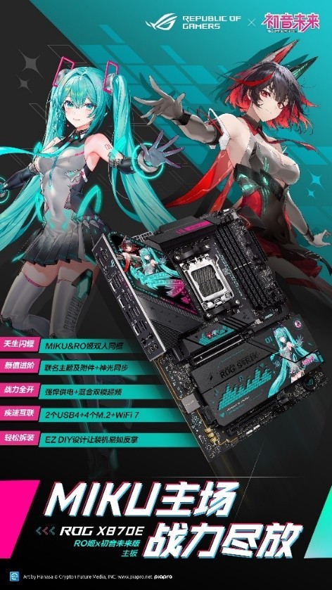 全线登场!ROGx初音未来联名装备开启预约,超能好物即刻拥有