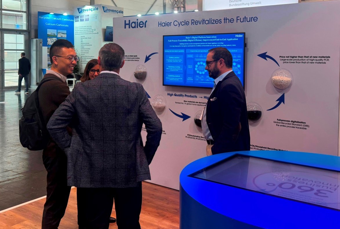2025德国K展:海尔智家率先实现家电循环新材料“升级使用”