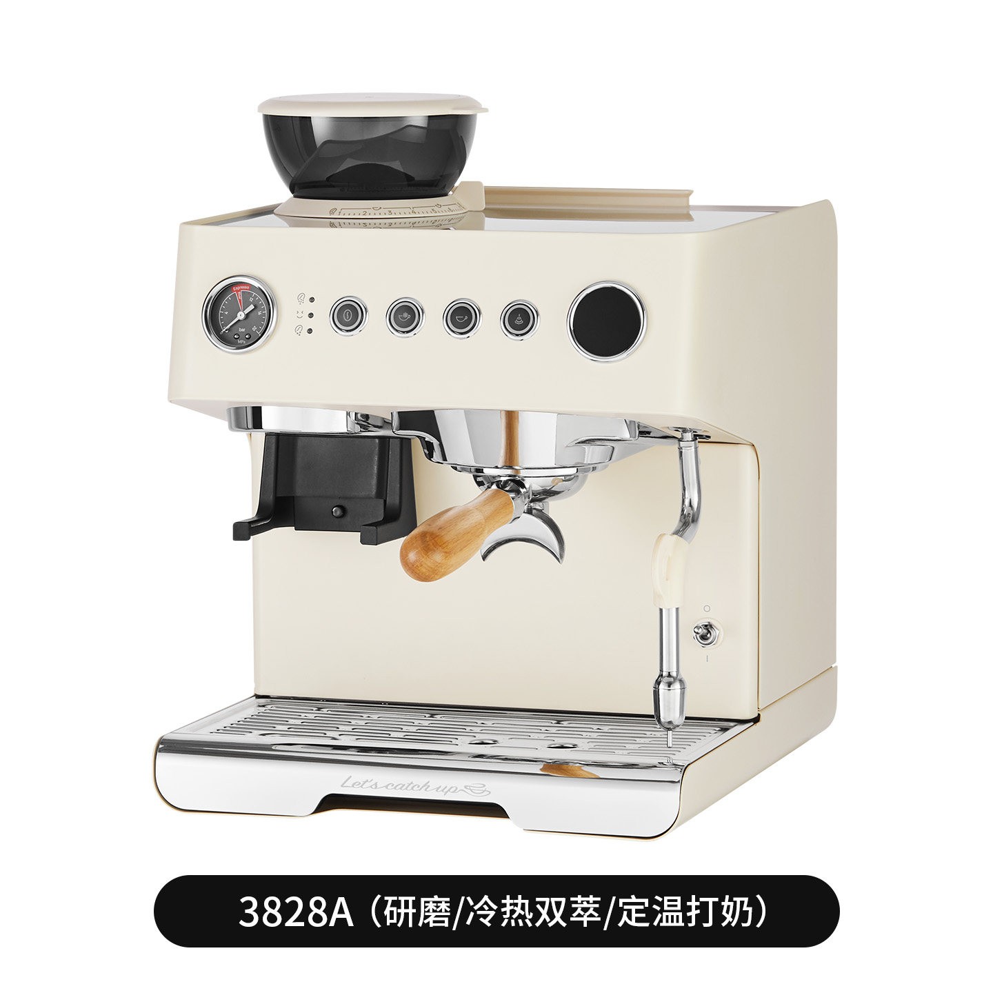 GEMILAI 云象One3828A/B冷热萃半自动研磨一体咖啡机现磨豆