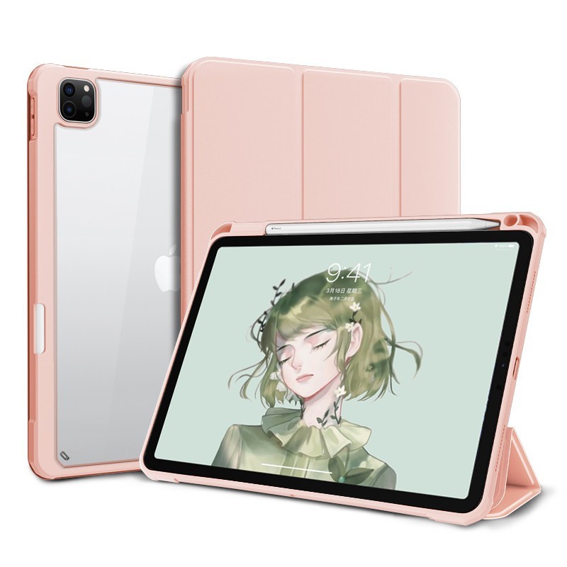 ZOYU 磁吸拆分2022ipadpro保护套2021款ipad9平板air5带笔槽mini6硬壳ari4全包适用苹果11寸防弯亚克力第9代10支架