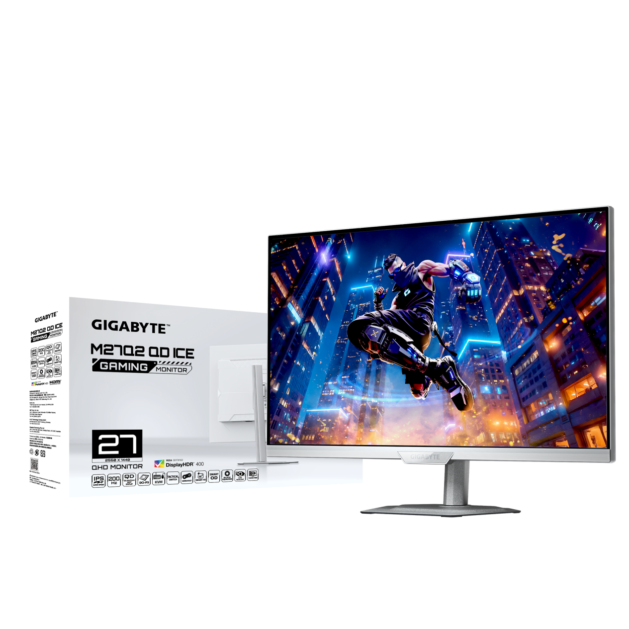 纯白电竞房最后一块拼图,技嘉M27UPICE与M27Q2QD ICE显示器来袭