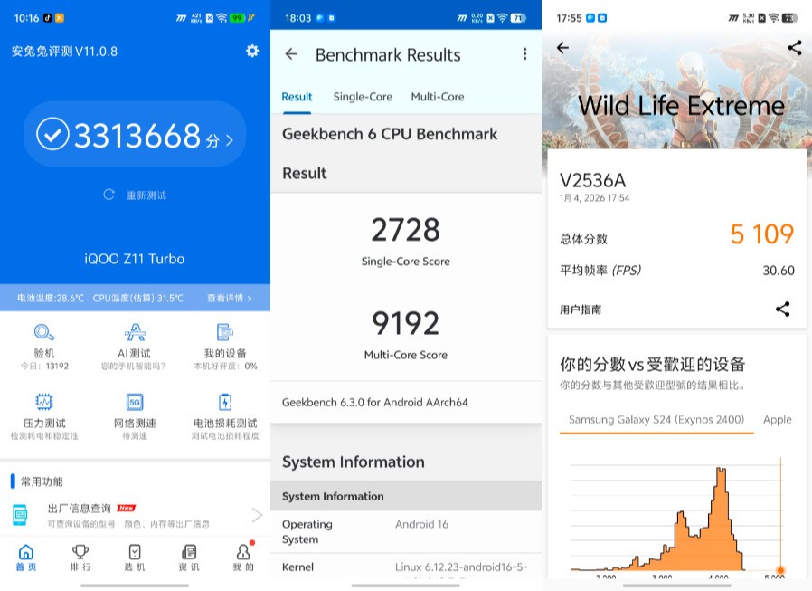 iQOO Z11 Turbo��Ϸʵ�⣺�Դ������ԡ���˫оս��