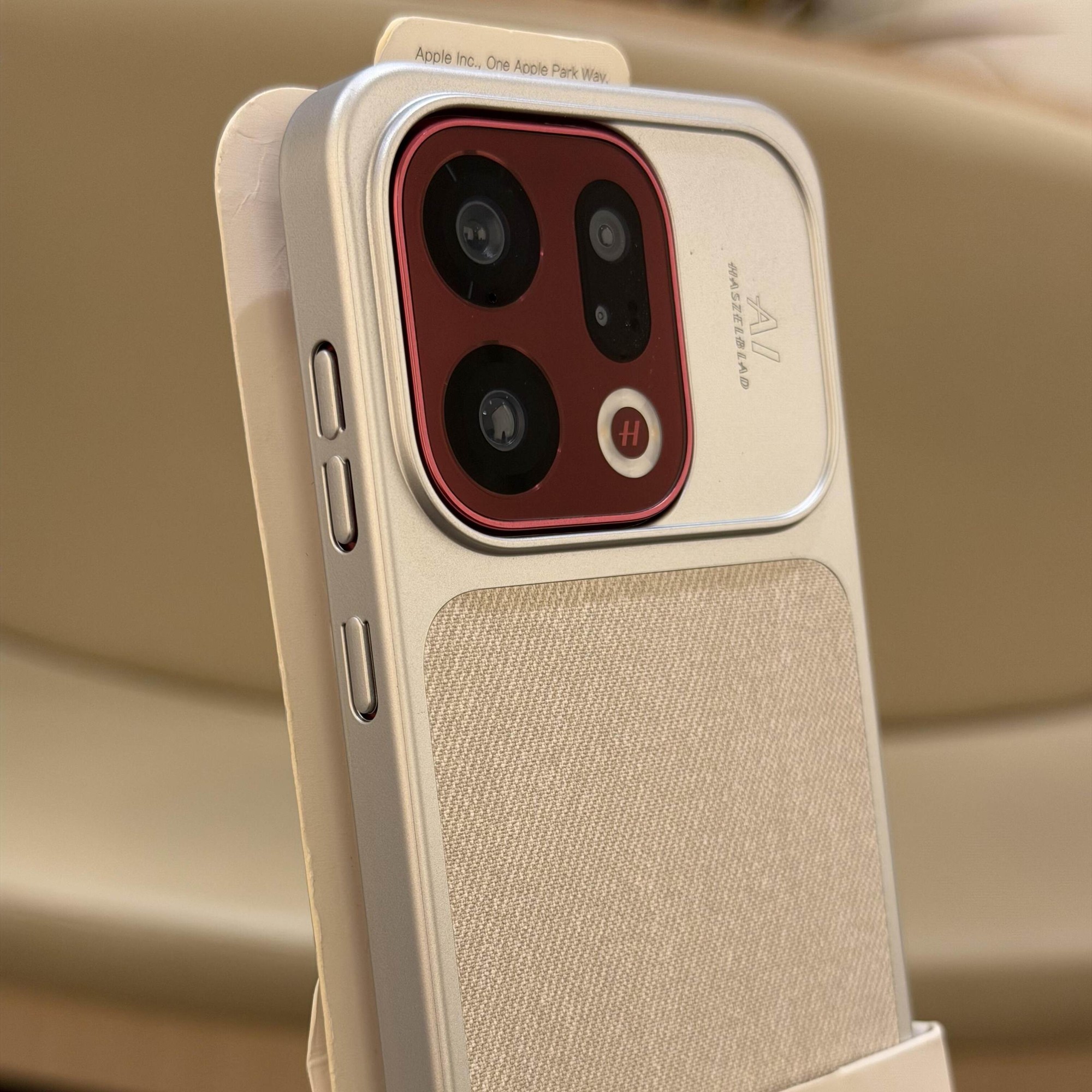 普姿安 磨砂亚毛麻布纹磁吸适用OPPOFindX9手机壳新款findx9pro防指纹高级感vivoX300pro电镀银边防摔一加15情侣硬套