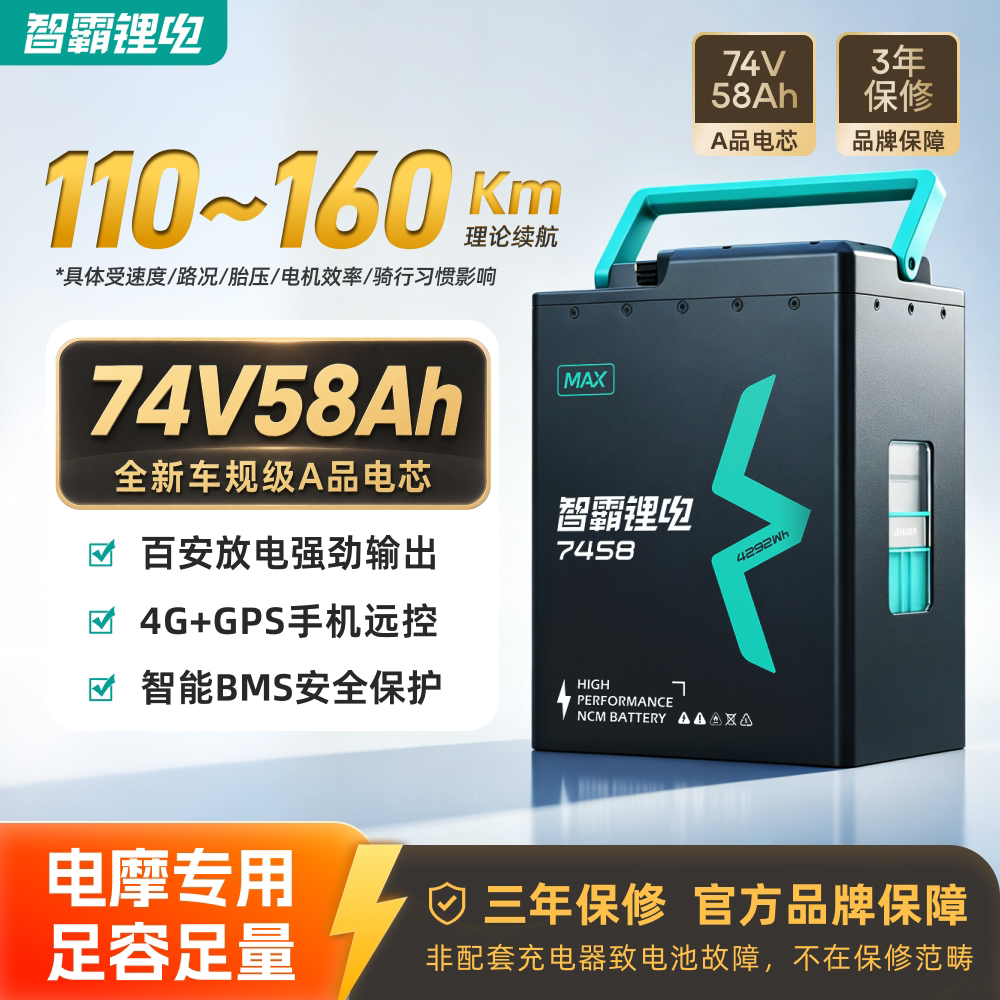 88VIP:智霸 锂电超长续航电摩大容量锂电三元锂电池